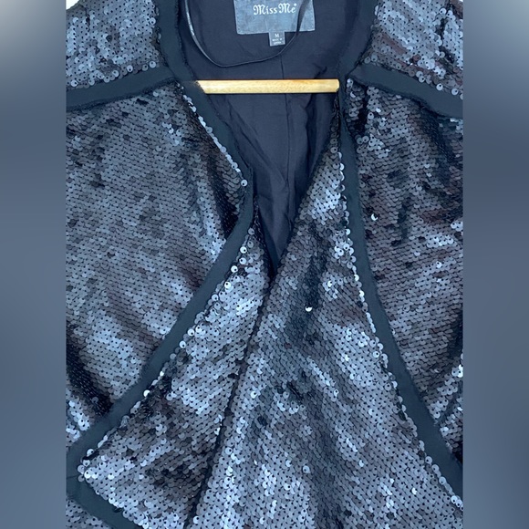 MISS ME black sequence waterfall blazer 🖤 - Picture 8 of 16